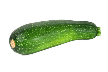 Fresh vegetable marrow. Isolated on white