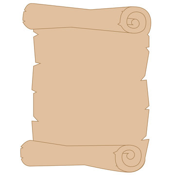 recommend clip art: Blank Map Scroll