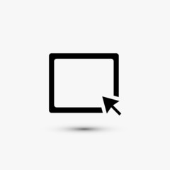 Vector black web icon on white background. Eps10