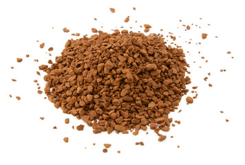 Heap of instant coffee granules