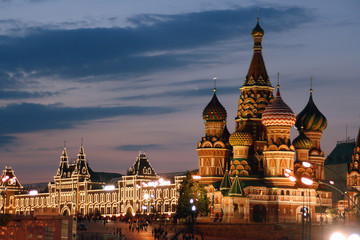 Panele Szklane Podświetlane  Russland Moskau, Basilikuskathedrale