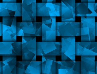 Obraz premium Streszczenie wyplatana tekstura w kolorze niebieskim