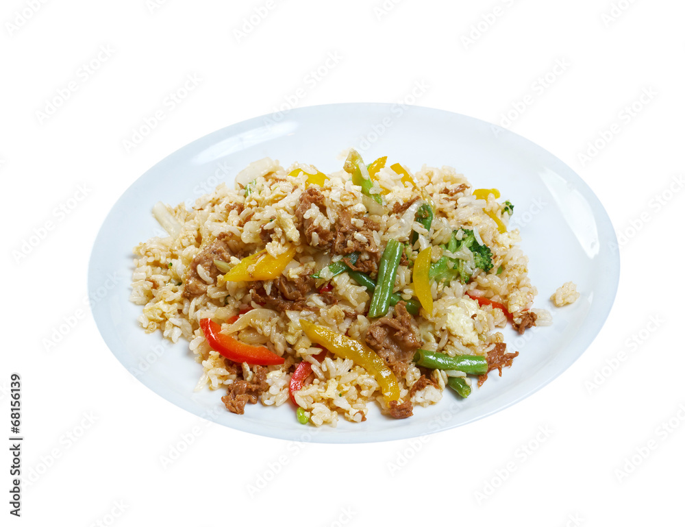 Poster oriental fried rice tyahan -