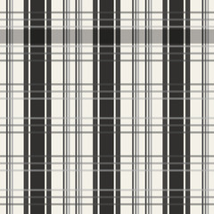 creamy black & white plaid pattern