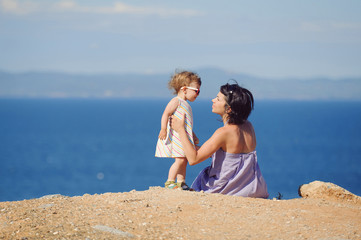 Mother and Child on Hill