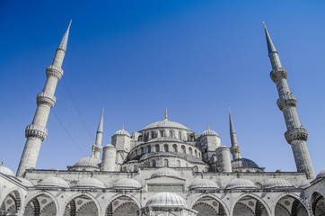 Fototapeta na wymiar Blue Mosque@Istanbul-Turkey