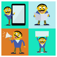 vector background with Businessman illustration