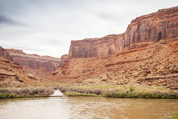 Fototapeta na wymiar Landscape of Utah, Colorado River and red rocks