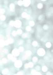 Bokeh light vintage background with white blurred lights. Festiv