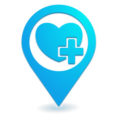 mes favoris sur symbole localisation bleu