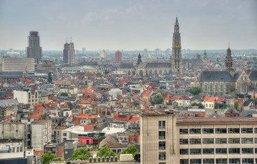 Obraz premium Skyline Antwerpen