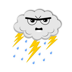 Icona meteo nube temporalesca