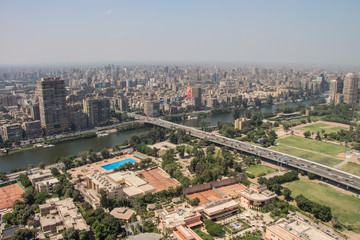 Fototapeta na wymiar Scenic view of Cairo in Egypt