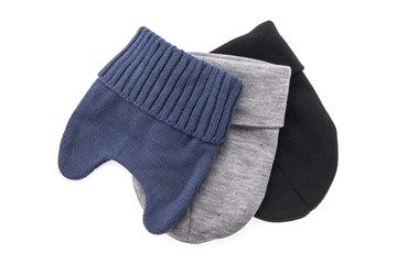 Knitted hat isolated on white