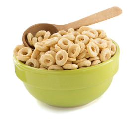 cereals rings in bowl