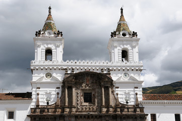 Fototapeta na wymiar Ecuador, Quito, church and convent of San Francisco