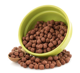 cereal chocolate balls in bowl