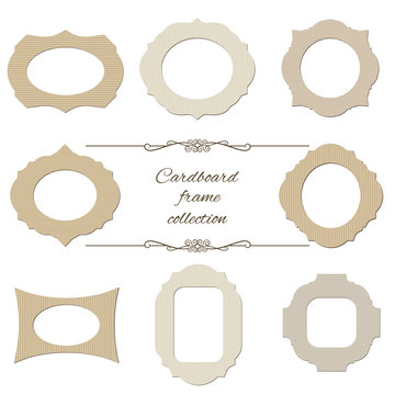 Vintage Cardboard Cut Out Frame Set.