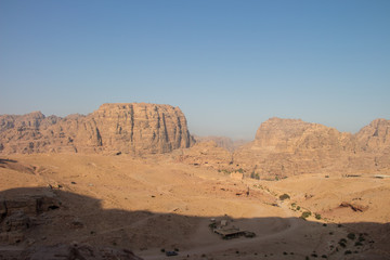 Fototapeta na wymiar Panorama von Petra, Jordanien