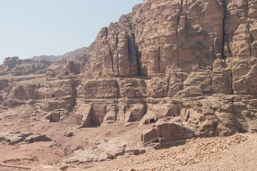 Scenic view on Petra, Jordan