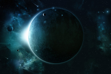 Space Eclipse Background