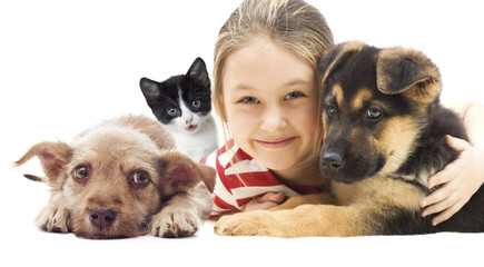 child and set pets