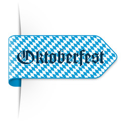 Sticker Pfeil mit bayrischem Muster – Oktoberfest