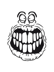 Gesicht Smiley Grinsen Monster