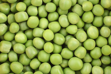 Green Peas background texture vegetable.