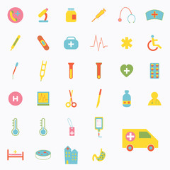 Set of medical icons design