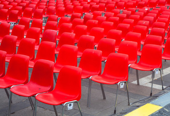 Red chairs