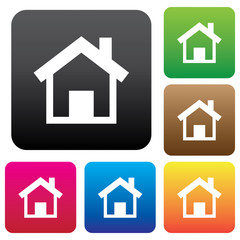 Vector home buttons.