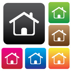 Vector home buttons.