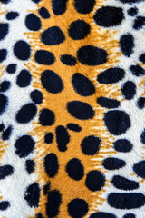 texture of fabric stripes leopard leather