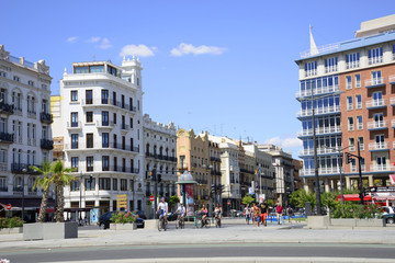 Fototapeta premium Streets of Valencia, Spain.