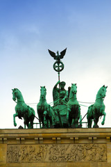 Brandenburg Gate. tillt-shift