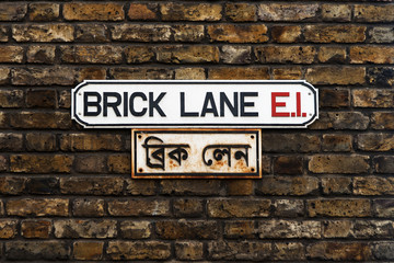Obraz premium Brick Lane Street Sign