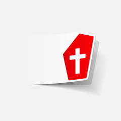 realistic design element: tombstone