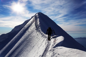 Monch Peak, 4104 metres (Bernese Alps, Switzerland)