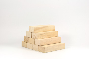 Fototapeta premium Business growth conception, wooden block