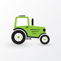 simple green farm tractor