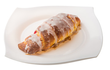 Croissant with jam