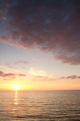 Obraz premium sunset at sea.