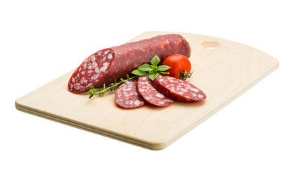 Salami sausages