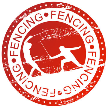 Sports stamp - Fencing