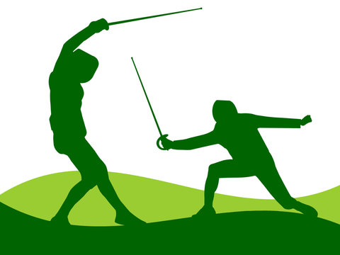 Ilustra&ccedil;&atilde;o - esgrima