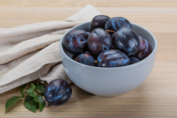 Ripe fresh plum