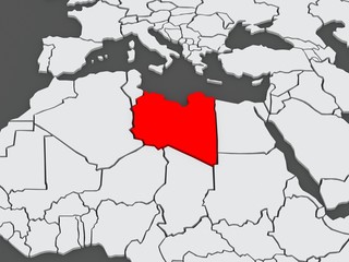 Map of worlds. Libya.