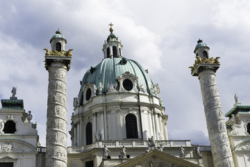 Fototapeta na wymiar Karlskirche, Vienna