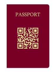 QR Code sur un passeport